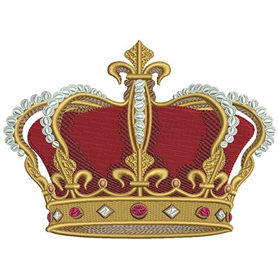 Matriz de matriz Matriz De Bordado Coroa Completa 19 Cm